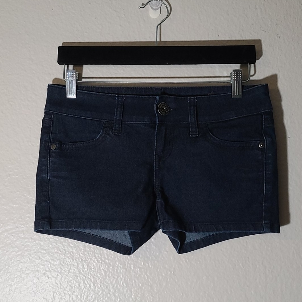 G by Guess blue denim short shorts